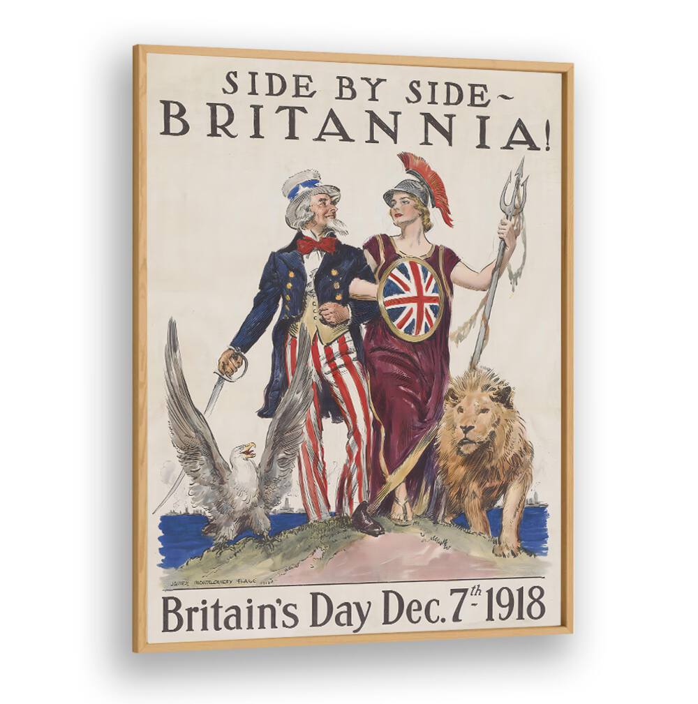 SIDE BY SIDE BRITANNIA , VINTAGE PAINTINGS