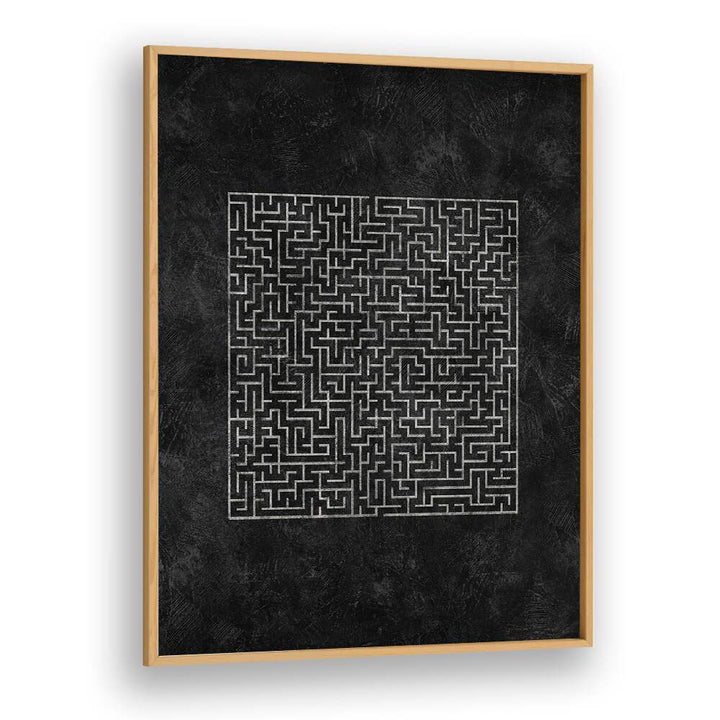 Stylish geometric art print, THE SQUARED MAZE JOURNEY, GEOMETRIC ART PRINTS, adds modern elegance to any space.