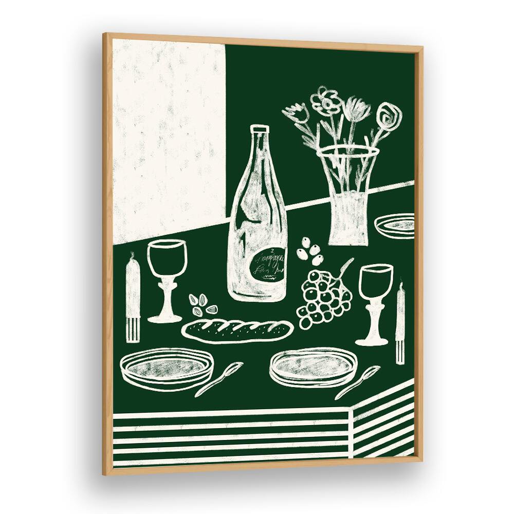 Elevate your kitchen with GREEN HARMONIA, KITCHEN POSTERS, featuring elegant designs for a serene atmosphere.