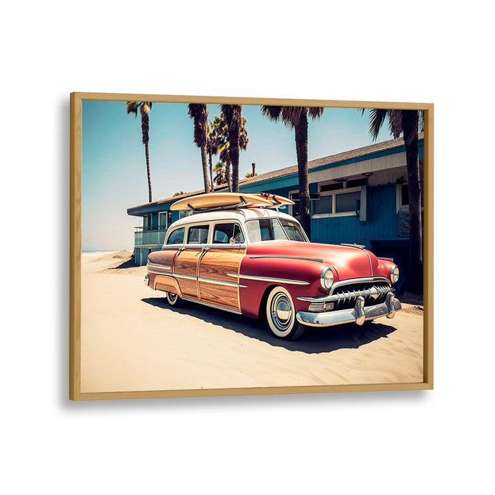 SURFING VINTAGE CAR , CAR POSTERS