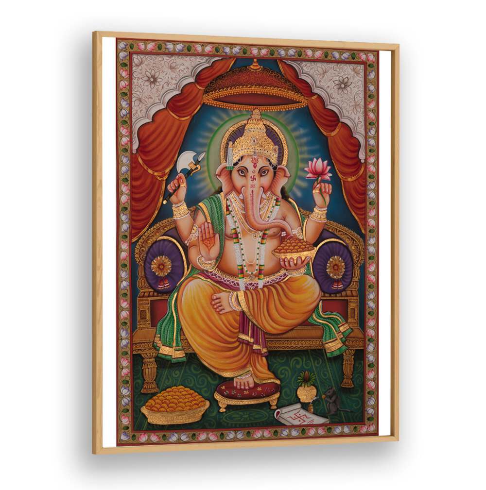 SHRI GANESHA II , INDIAN ART PAINTINGS