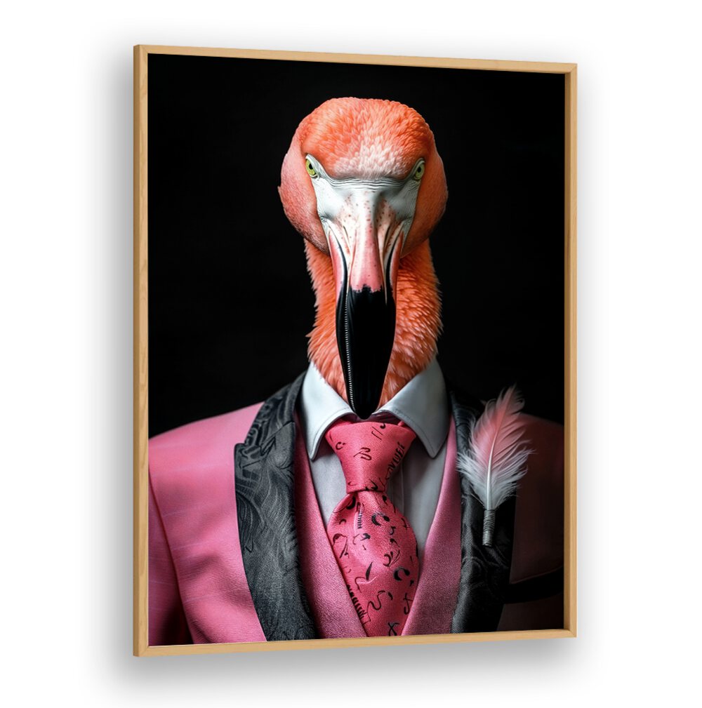 WILD SUITS - FLAMINGO , ANIMAL PAINTINGS