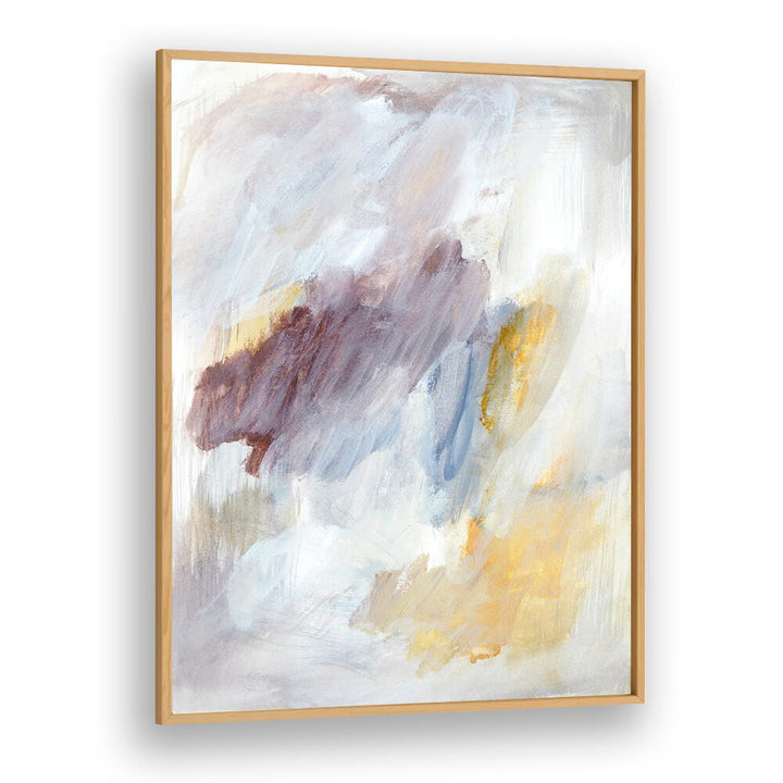 Ethereal brushstrokes blend soft colors in this beautiful abstract painting, enhancing any modern decor.