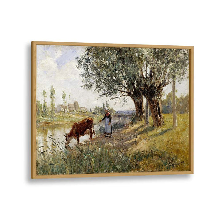 COUNTRYSIDE NEAR GREZ-SUR-LOING (1889) , VINTAGE PAINTINGS