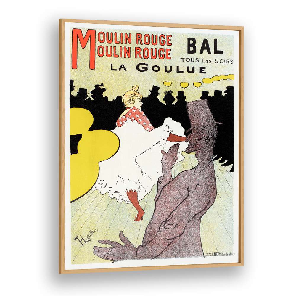 AFFICHE POUR LE MOULIN ROUGE LA GOULUE (1898)  , VINTAGE PAINTINGS