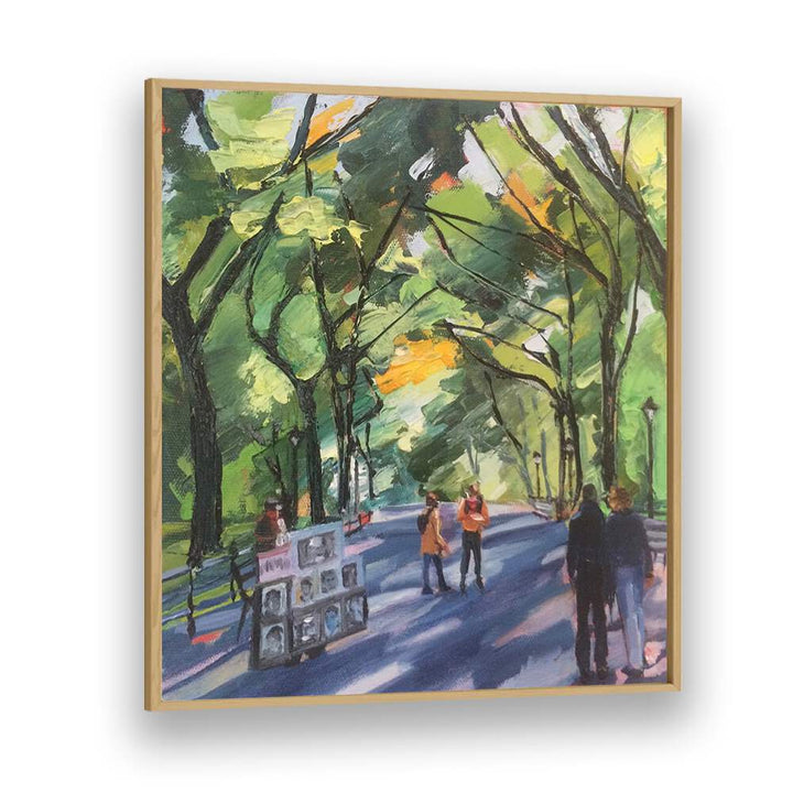 CENTRAL PARK COUPLE , LANDSCAPE PAINTINGS