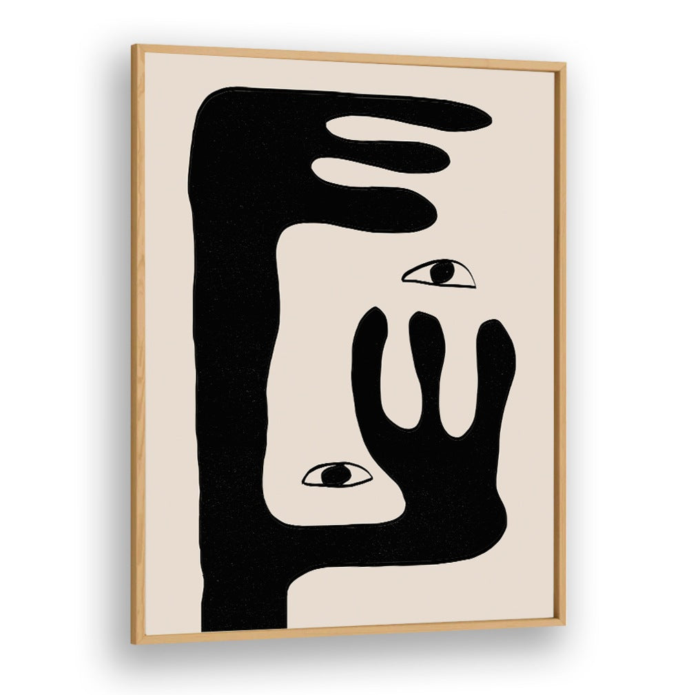 ABSTRACT FACE NO2 , LINE ART PAINTINGS