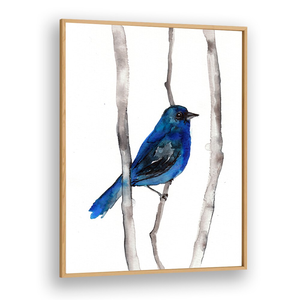 INDIGO BUNTING , ANIMAL PAINTINGS