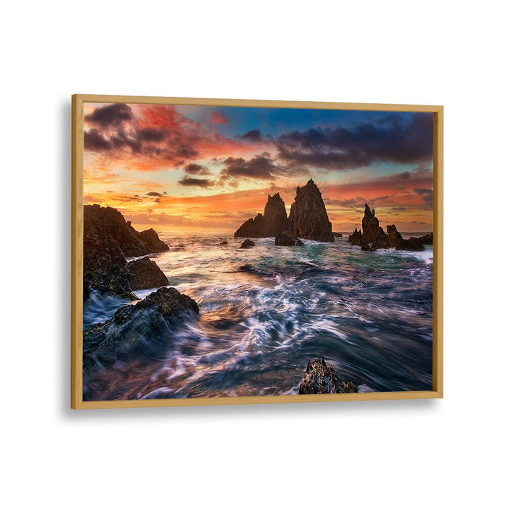 Transform your space with DANCE WITH LIGHT, PHOTOGRAPHY PRINTS showcasing a stunning coastal sunset.