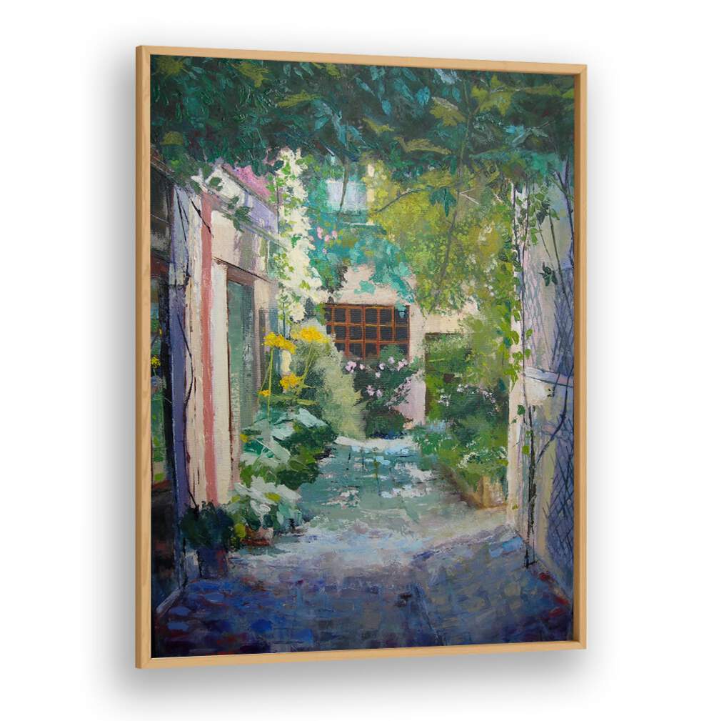 COURTYARD , LANDSCAPE PAINTINGS