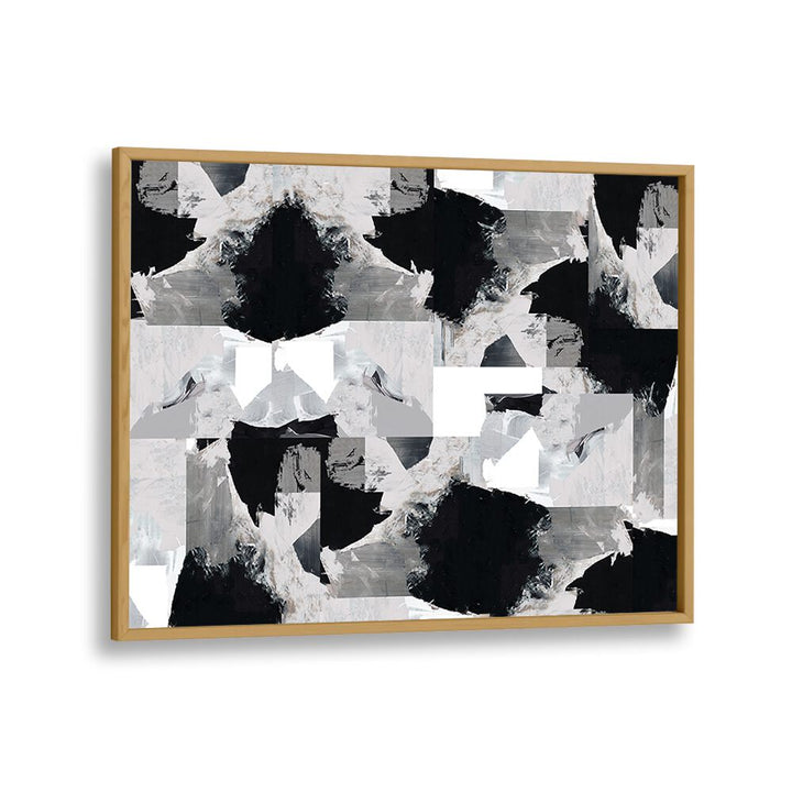 Stunning GENTLE NIGHT, ABSTRACT PAINTINGS showcasing a blend of black, white, and gray, perfect for modern decor.