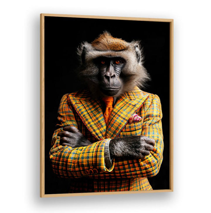 WILD SUITS - BABOON MONKEY , ANIMAL PAINTINGS