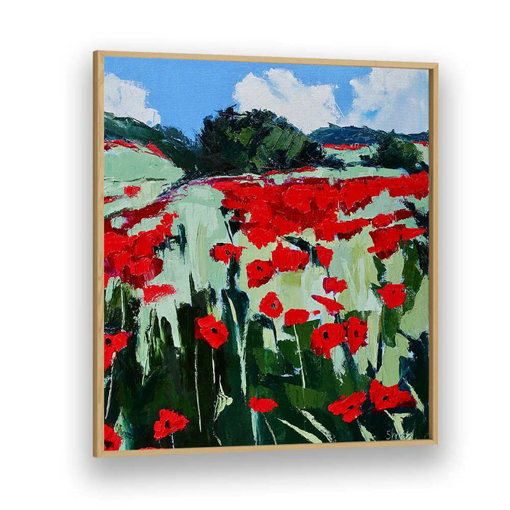 POPPIES , LANDSCAPE PAINTINGS
