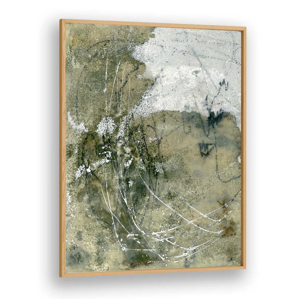 Abstract painting "LAYERS AND MARKS I" features vibrant textures and colors, perfect for modern decor.