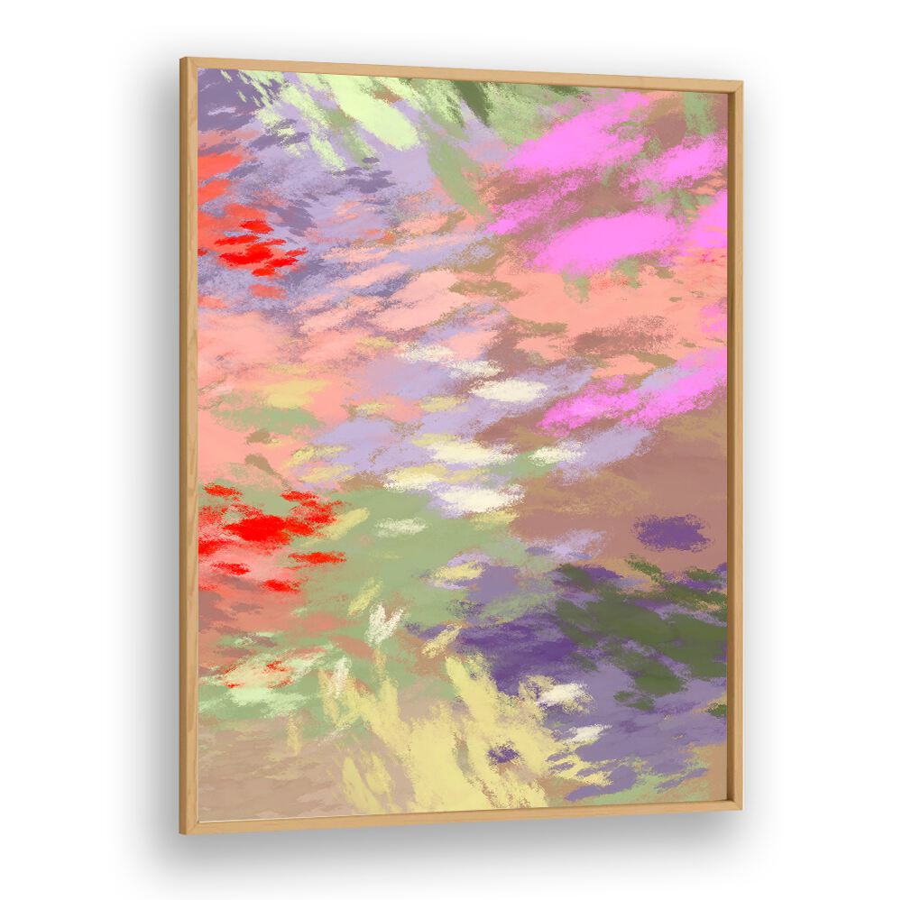 Vibrant colors blend in LAZY SUMMER DAYS IV, ABSTRACT PAINTINGS, capturing the essence of relaxation and blissful moments.