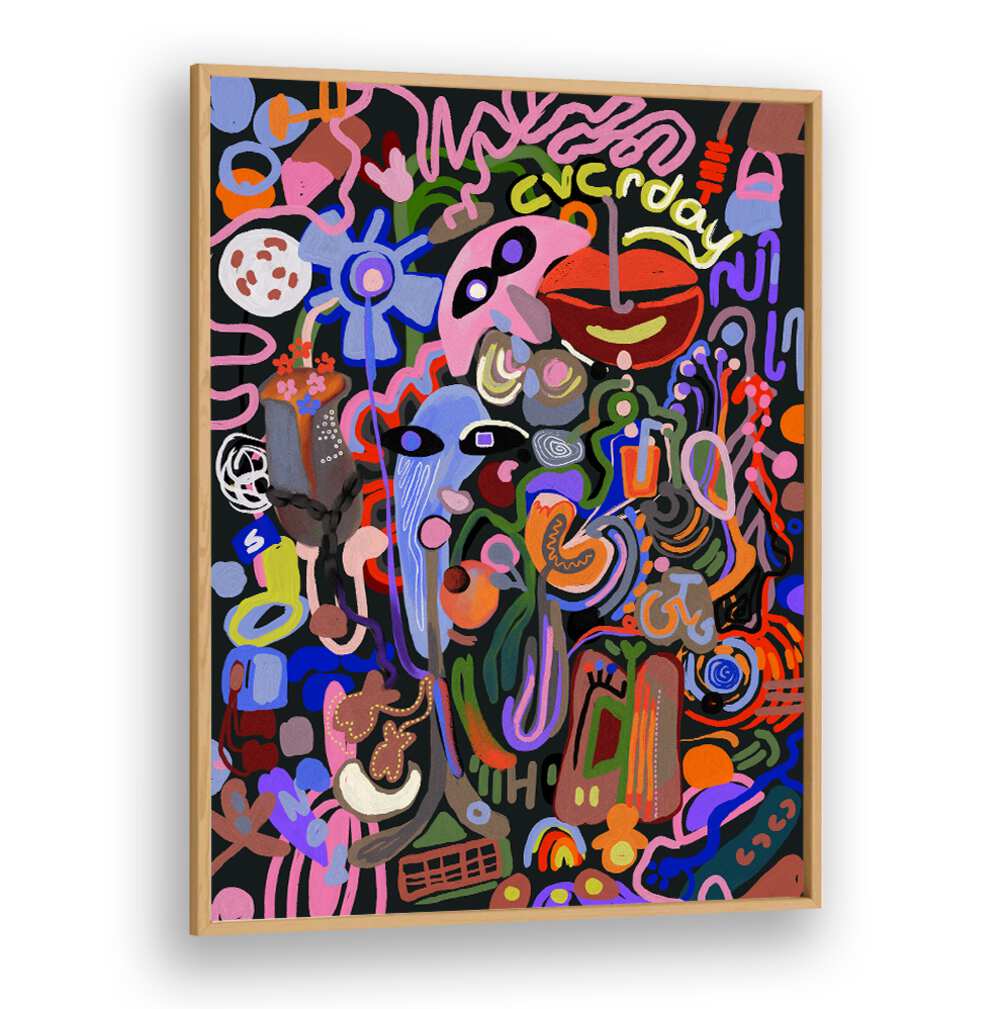 Colorful ETHEREAL WHISPERS, POP ART PAINTINGS showcasing vibrant designs and imaginative elements for artistic expression.