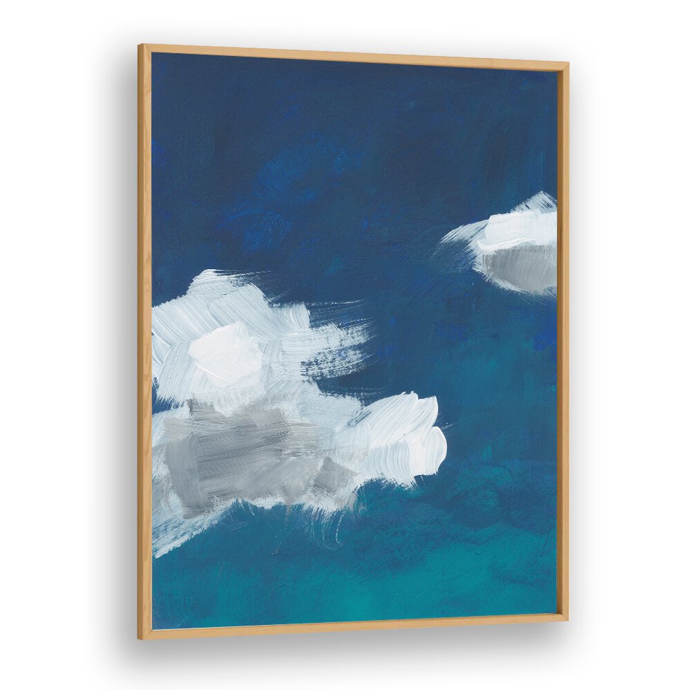 MYSTIC INDIGO CLOUDS IV , ABSTRACT ART , ABSTRACT PAINTINGS