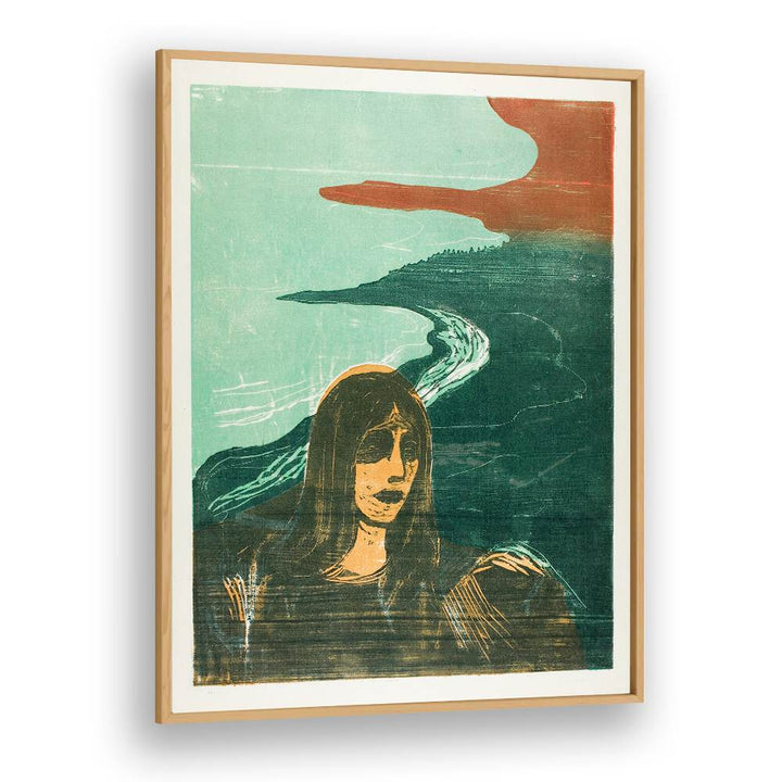 WOMAN’S HEAD AGAINST THE SHORE (1899) , VINTAGE PAINTINGS