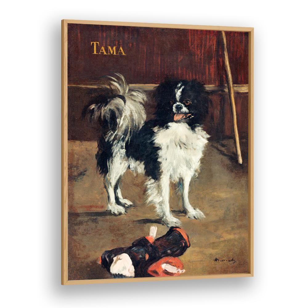 TAMA, THE JAPANESE DOG (1875) BY EDOUARD MANET , VINTAGE PAINTINGS