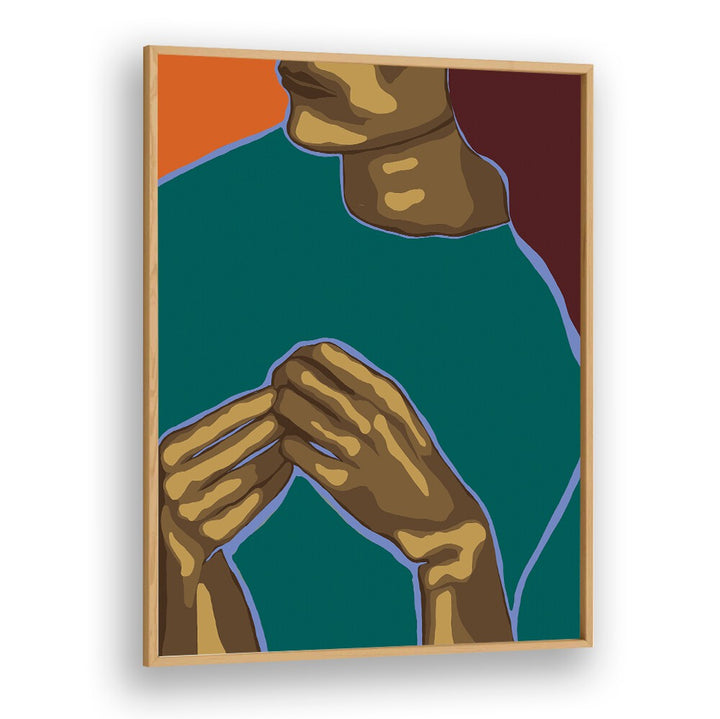 UNCRAZY, PORTRAITS showcases expressive hands and vibrant colors in captivating figurative art. Perfect for your space!