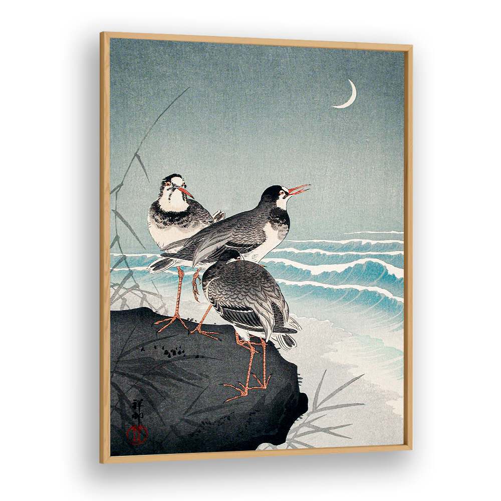 SNIPES AT THE SHORE (1926)  , JAPANESE PAINTINGS , JAPANESE ART PRINTS