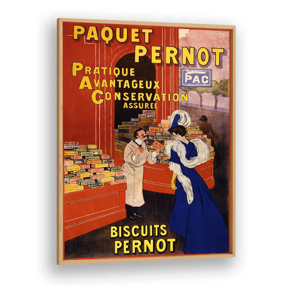 PAQUET PERNOT BISCUITS PERNOT (1905) , VINTAGE PAINTINGS