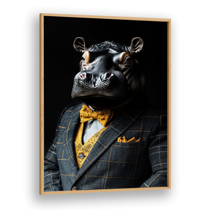 WILD SUITS - HIPPOPOTAMUS , ANIMAL PAINTINGS