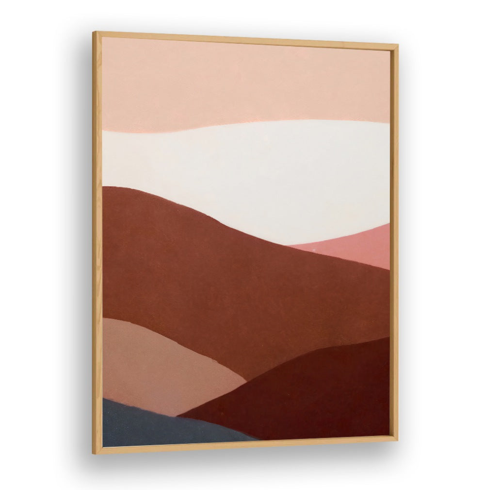 FAR FAR AWAY, ABSTRACT PAINTINGS with layered earthy tones and soft pastels, enhancing modern interiors by Oakwood Plain.