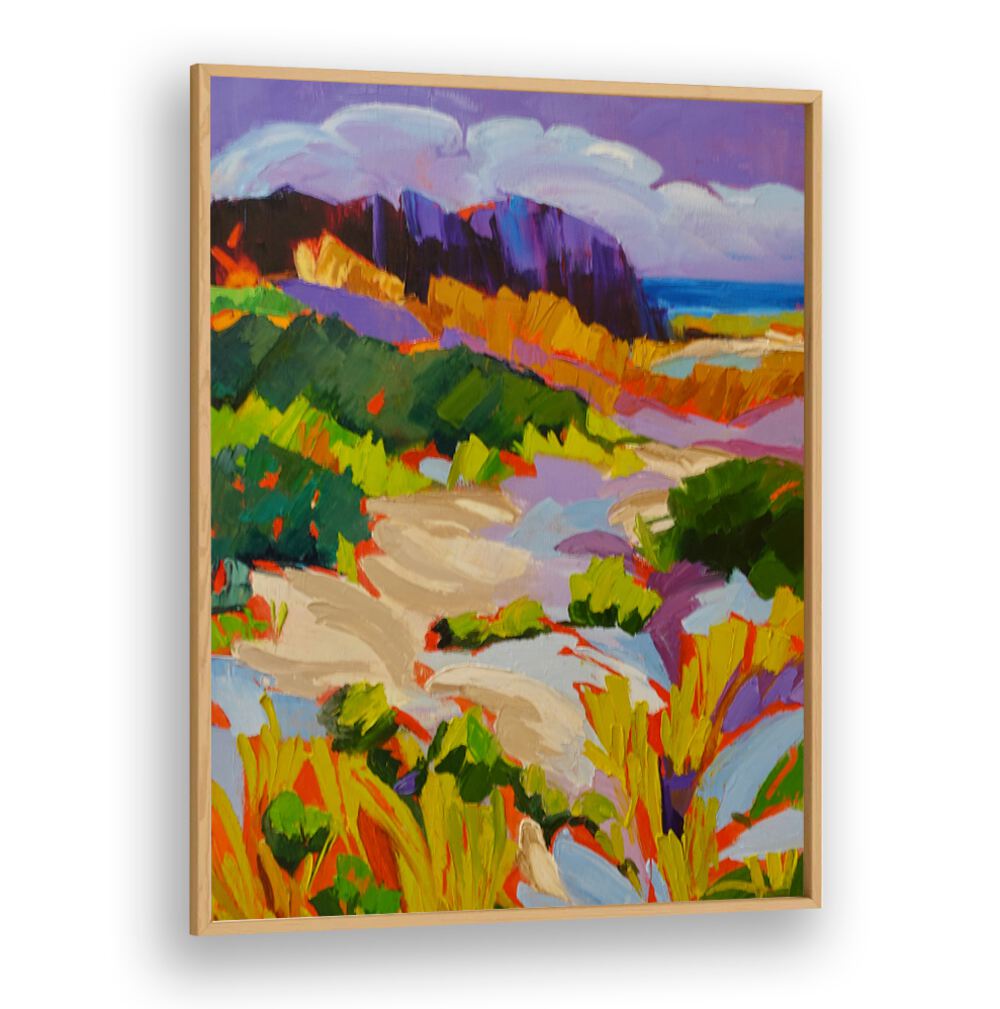 OVER THE DUNES II , LANDSCAPE PAINTINGS