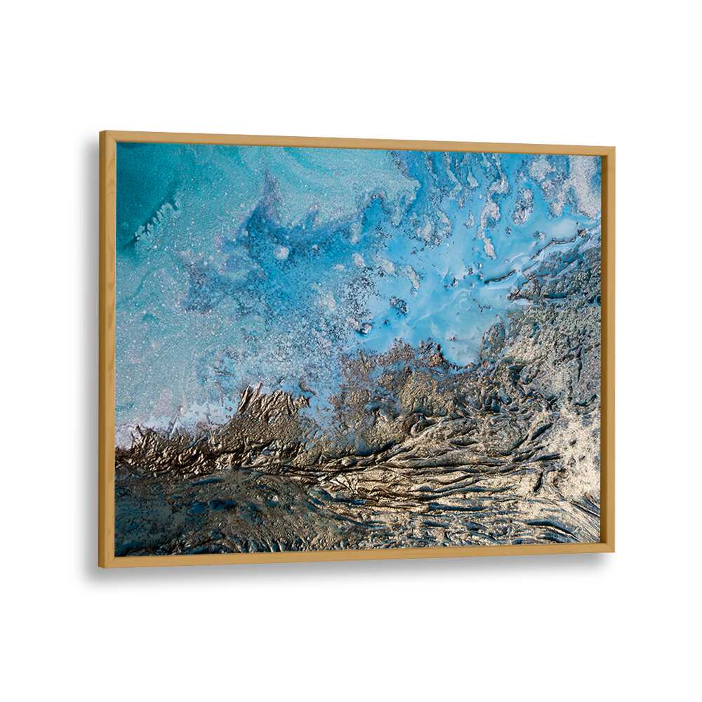 Captivating SEA OF REASON, ABSTRACT PAINTINGS artwork featuring vibrant blues and textured layers for your living space.