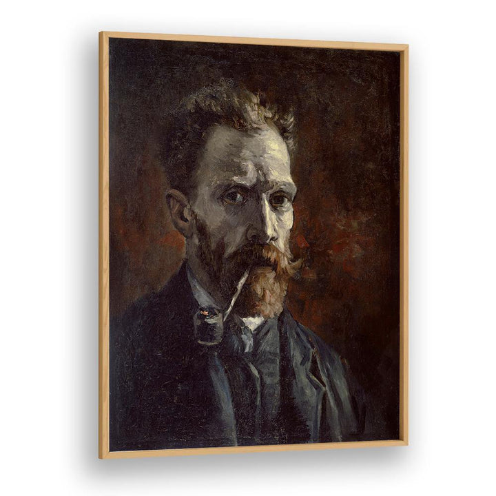 VINCENT VAN GOGH'S SELF-PORTRAIT WITH PIPE (1886), VINTAGE PAINTINGS