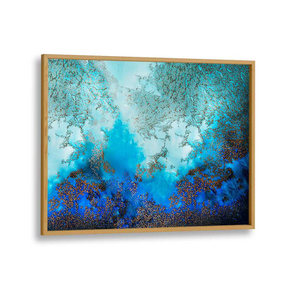 Stunning BLUE WATERS, ABSTRACT PAINTINGS in vibrant blues and whites, perfect for transforming any space.