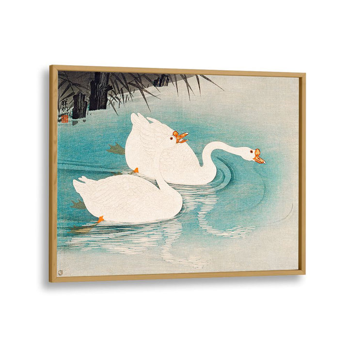 GEESE AMID REEDS (1928) , JAPANESE PAINTINGS , JAPANESE ART PRINTS