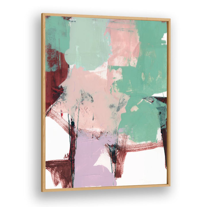 Vibrant BLUE PINK DUSKY III, ABSTRACT PAINTINGS, enhancing spaces with captivating hues of blue and pink.