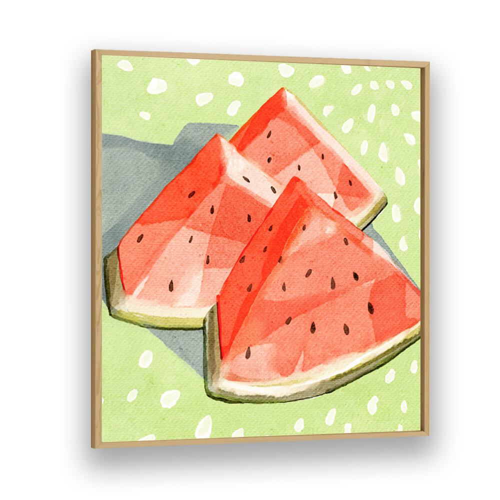 Vibrant WATERMELON II , KITCHEN POSTERS featuring juicy watermelon slices, perfect for freshening up your kitchen decor.