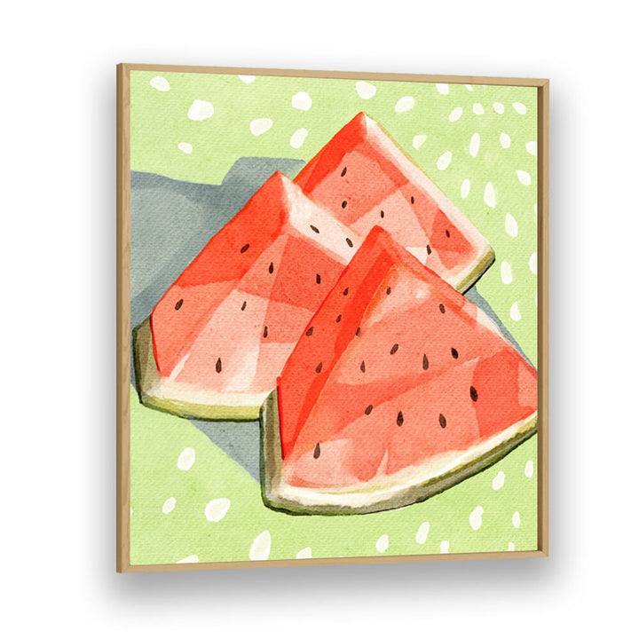 Vibrant WATERMELON II , KITCHEN POSTERS featuring juicy watermelon slices, perfect for freshening up your kitchen decor.