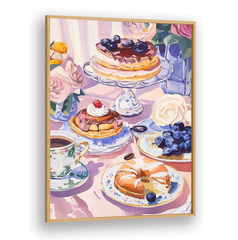 Delightful DESSERT CAFE, KITCHEN POSTERS showcasing a colorful dessert spread perfect for any sweet lover's space.