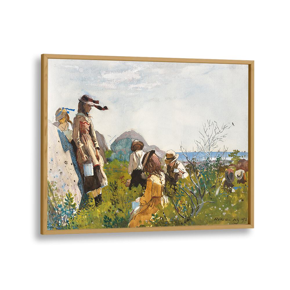 BERRY PICKERS (1873) , VINTAGE PAINTINGS