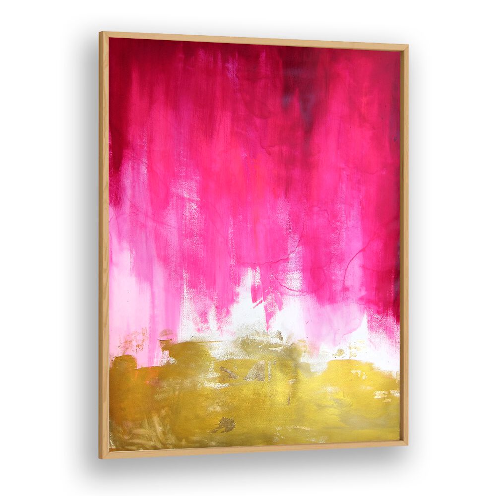 PINK AND GOLD ABSTRACT , ABSTRACT PAINTINGS