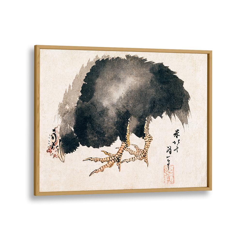 COCK (19TH CENTURY) VINTAGE PAINTING BY KATSUSHIKA HOKUSAI, JAPANESE PAINTINGS