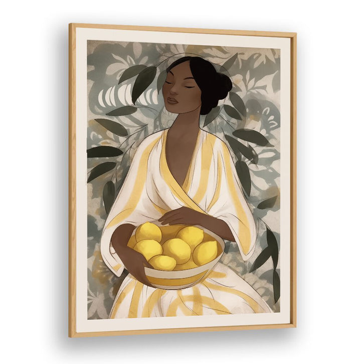 CITRUS GARDEN WOMAN , PORTRAITS & FIGURATIVE ILLUSTRATIONS