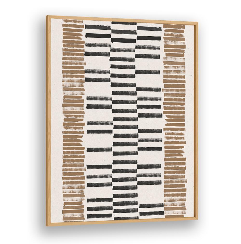 LINO CUT PATTERN NO.2, GEOMETRIC ART PRINTS features modern abstract lines in earthy tones, perfect for elegant decor.