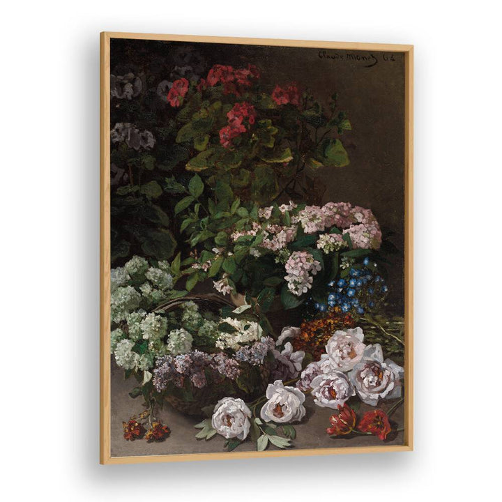 SPRING FLOWERS (1864) , VINTAGE PAINTINGS