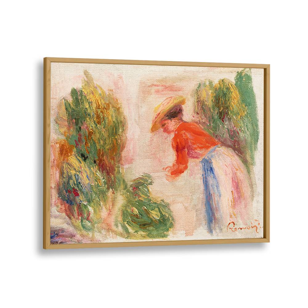 WOMAN GATHERING FLOWERS (1906–1910) , VINTAGE PAINTINGS