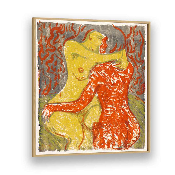 LOVE SCENE (LIEBESSZENE) (1908), VINTAGE PAINTINGS