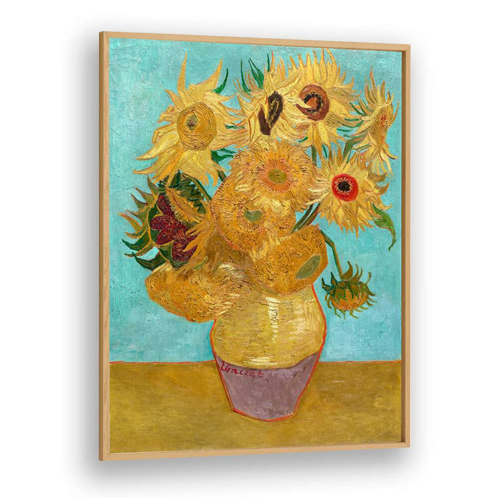 VINCENT VAN GOGH'S VASE WITH TWELVE SUNFLOWERS (1888–1889), VINTAGE PAINTINGS