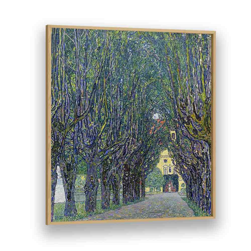 ALLEE AT SCHLOSS KAMMER (1910) , VINTAGE PAINTINGS