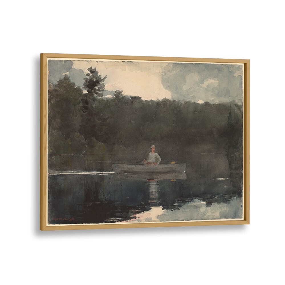 THE LONE FISHERMAN (1889)  , VINTAGE PAINTINGS