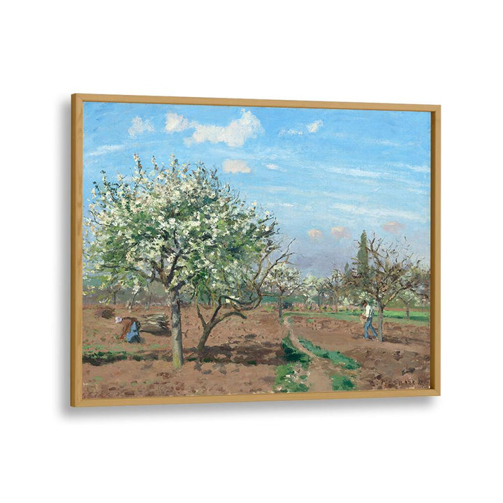 ORCHARD IN BLOOM, LOUVECIENNES (1872) , VINTAGE PAINTINGS