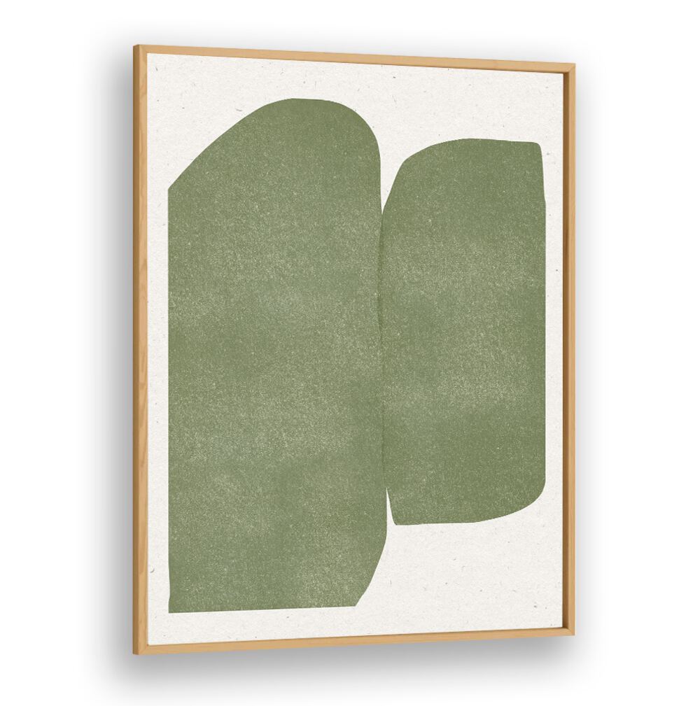 GREEN PAPER CUT MODERN , ABSTRACT PAINTINGS